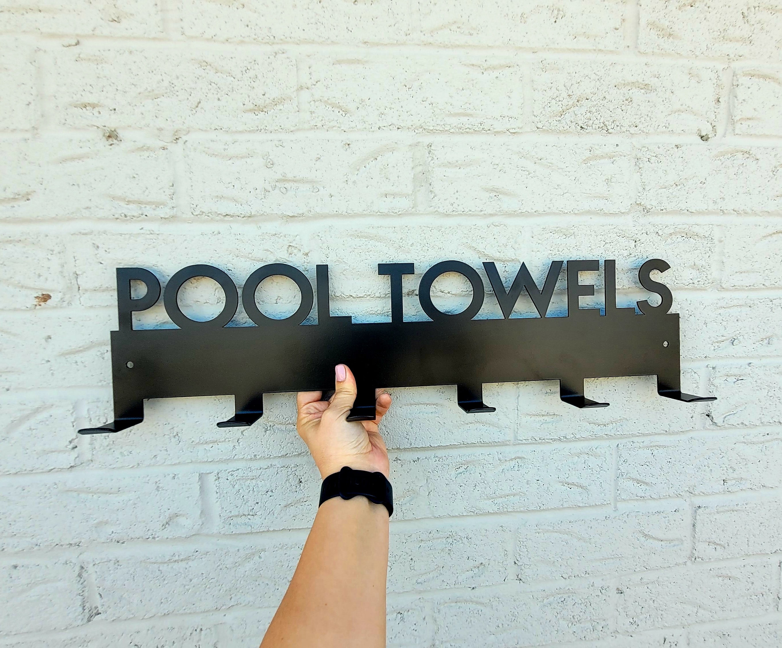 Pool Towel Rack