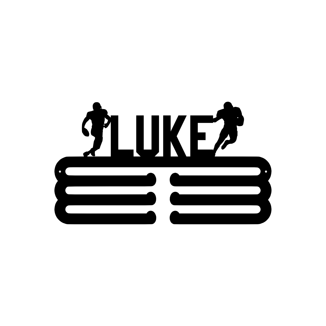 Football Boy Medal Hanger