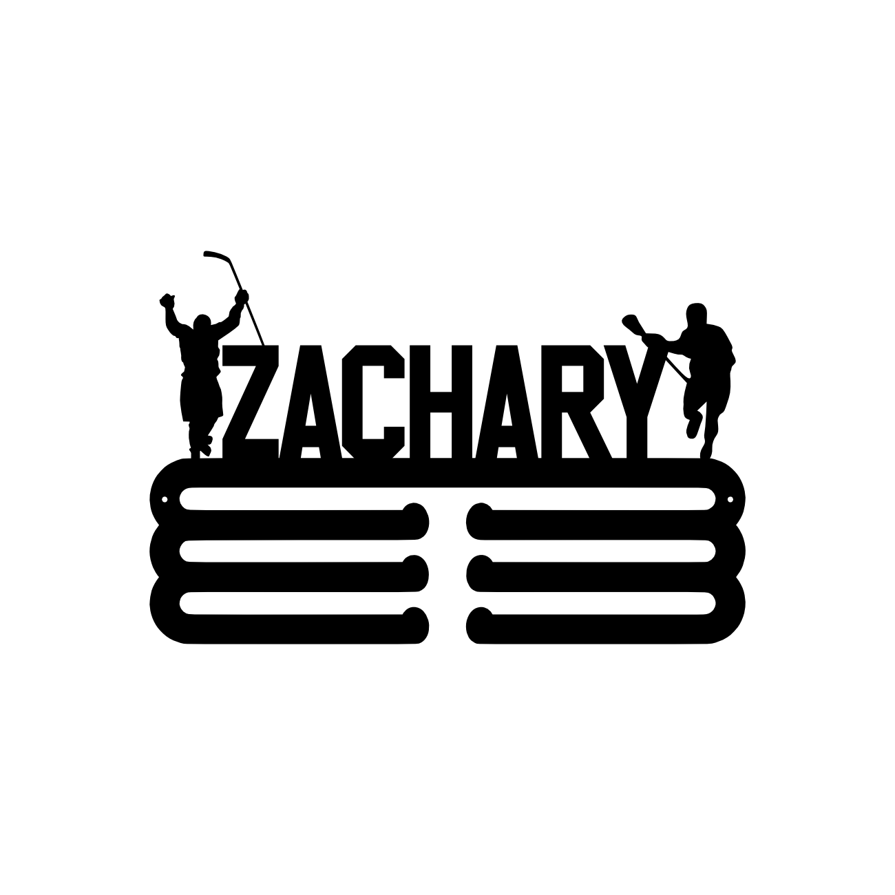Hockey & Lacrosse Boy Medal Hanger