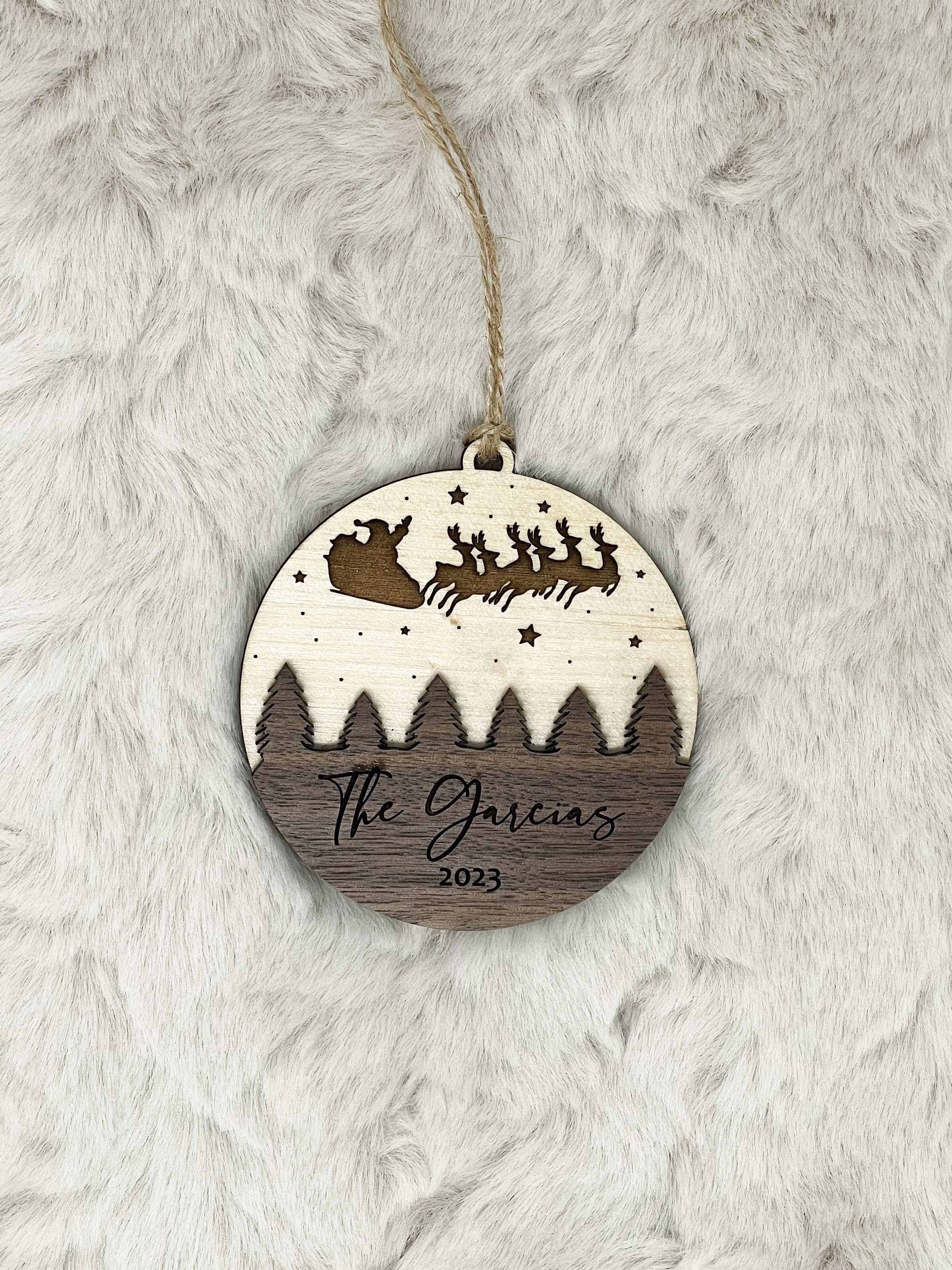 Santa Family Ornament