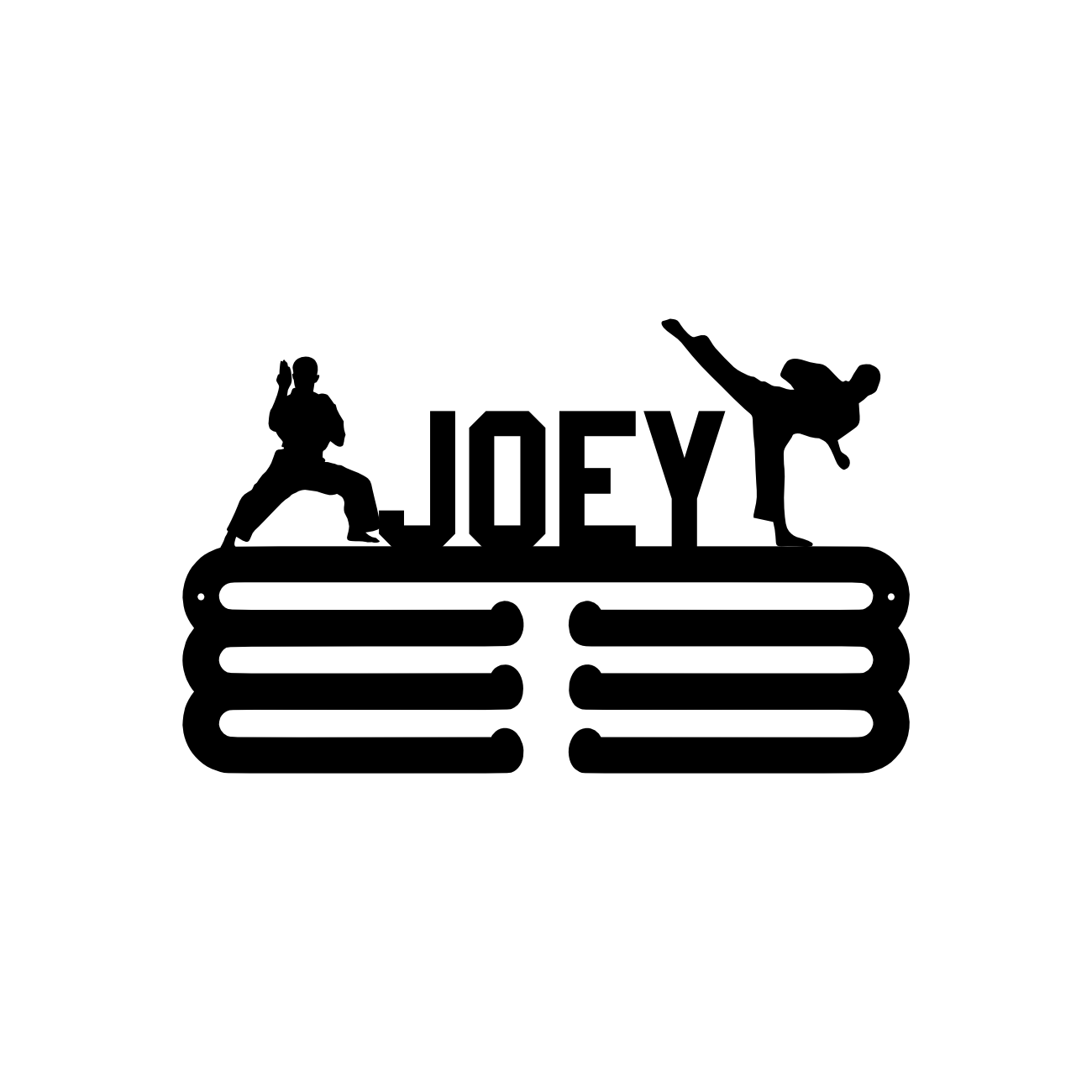 Karate Boy Medal Hanger