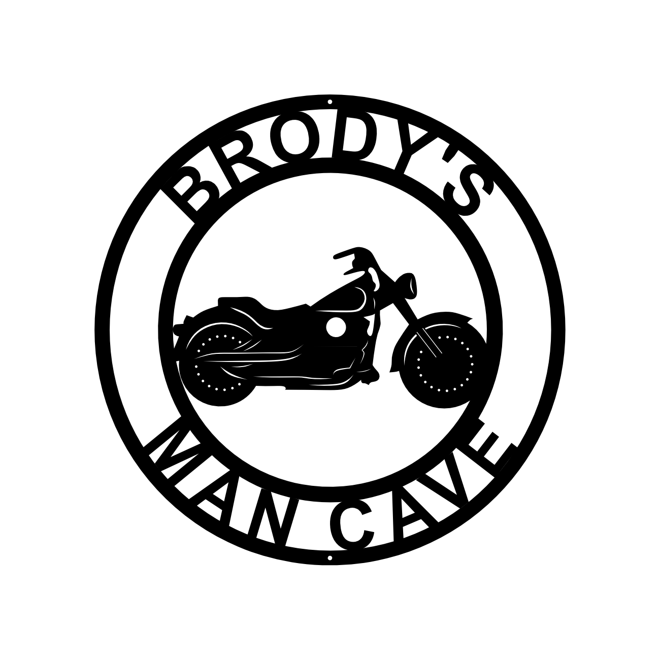 Motorcycle-Man Cave