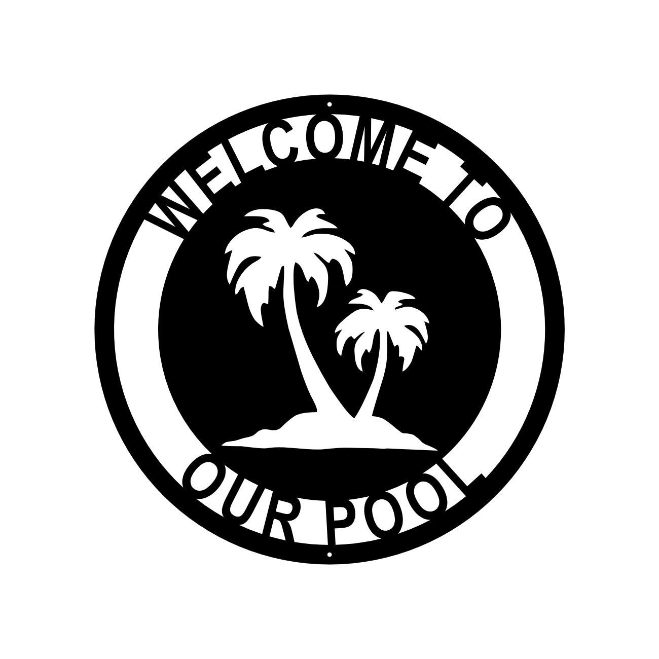 Welcome to our Pool-Palm Tree